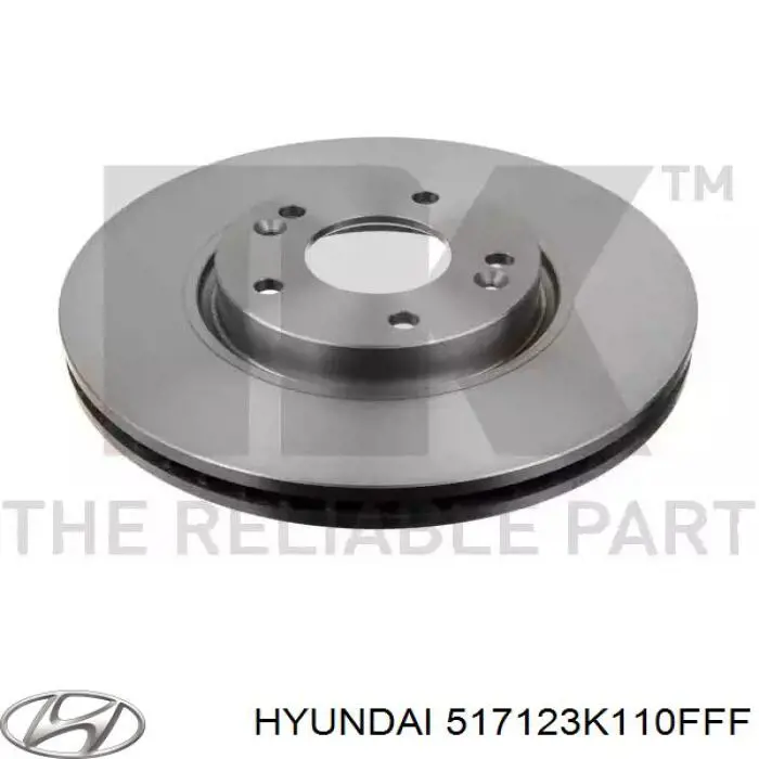 Comprar 517123K110FFF Hyundai/Kia Freno de disco delantero