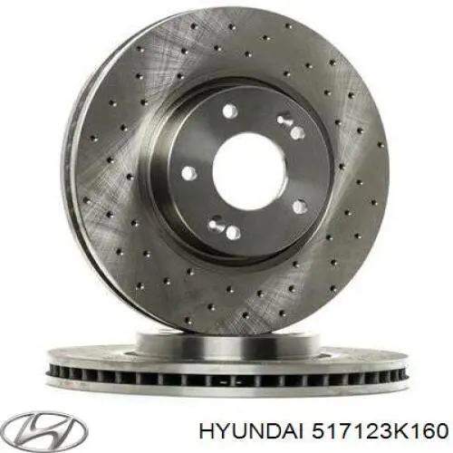 Disco de freno delantero Hyundai/Kia 517123K160