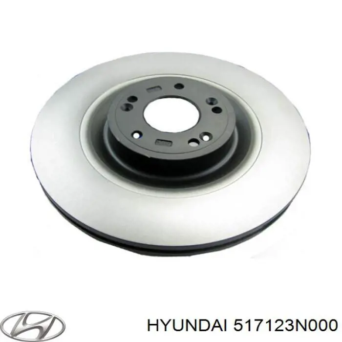 517123N000 Hyundai/Kia freno de disco delantero