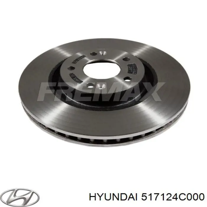 Disco de freno 517124C000 Hyundai/Kia