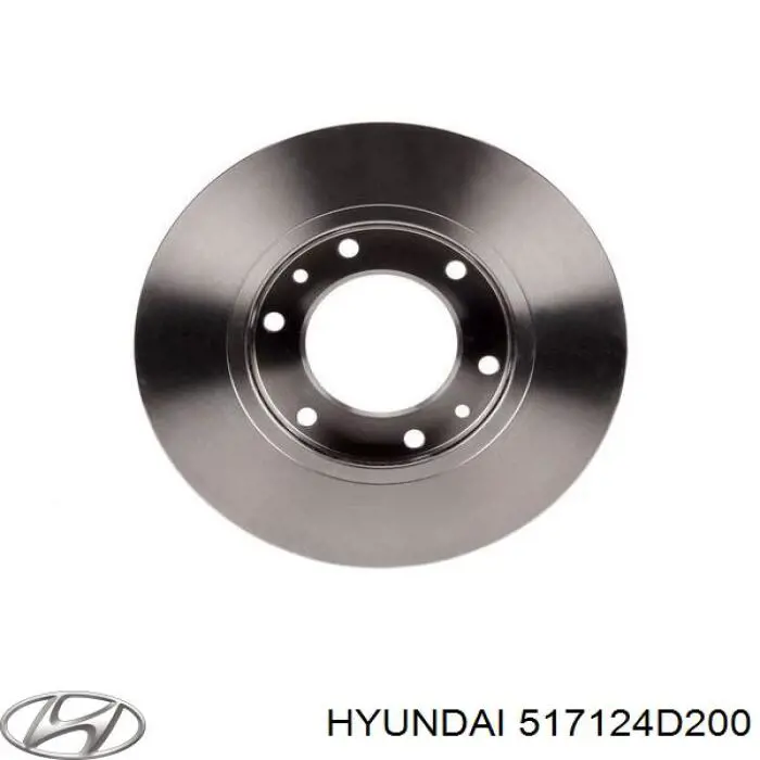 Disco de freno delantero Hyundai/Kia 517124D200