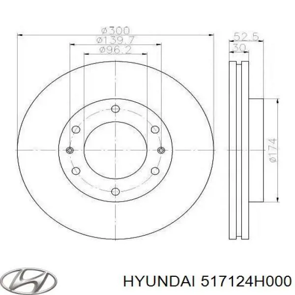 Comprar 517124H000 Hyundai/Kia Freno de disco delantero