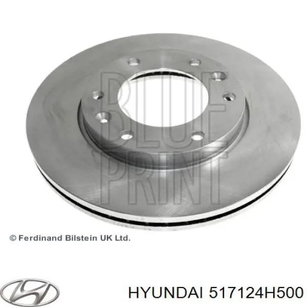 Comprar 517124H500 Hyundai/Kia Freno de disco delantero