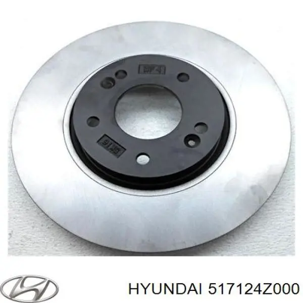 517124Z000 Hyundai/Kia disco de freno delantero