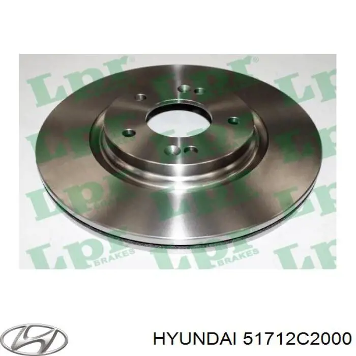Comprar 51712C2000 Hyundai/Kia Freno de disco delantero