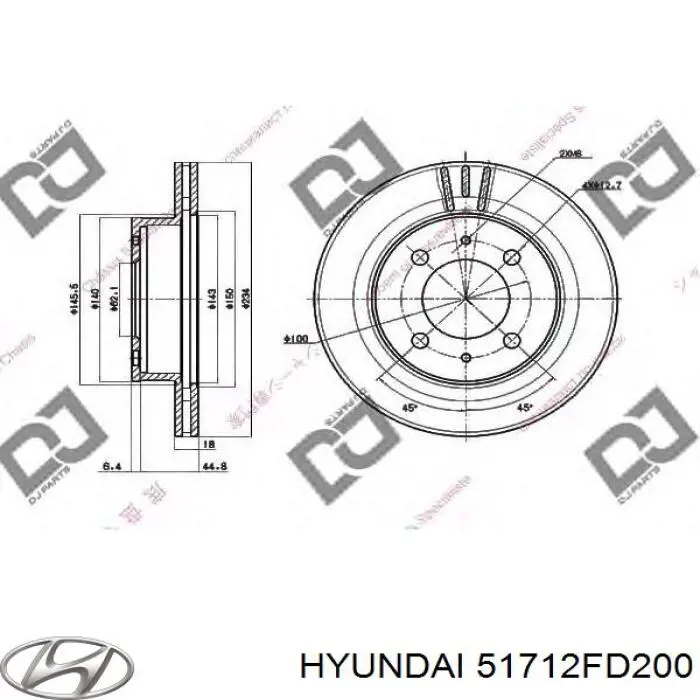 Frenos delanteros Hyundai/Kia 51712FD200 precio, desde 20,06 EUR