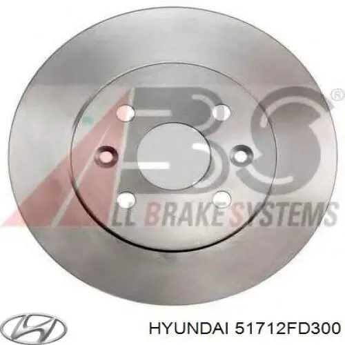 51712FD300 Hyundai/Kia Discos