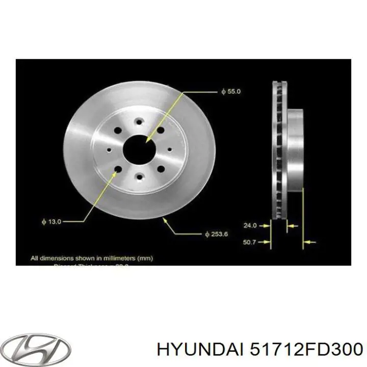 Frenos delanteros Hyundai/Kia 51712FD300 precio, desde 40,93 EUR