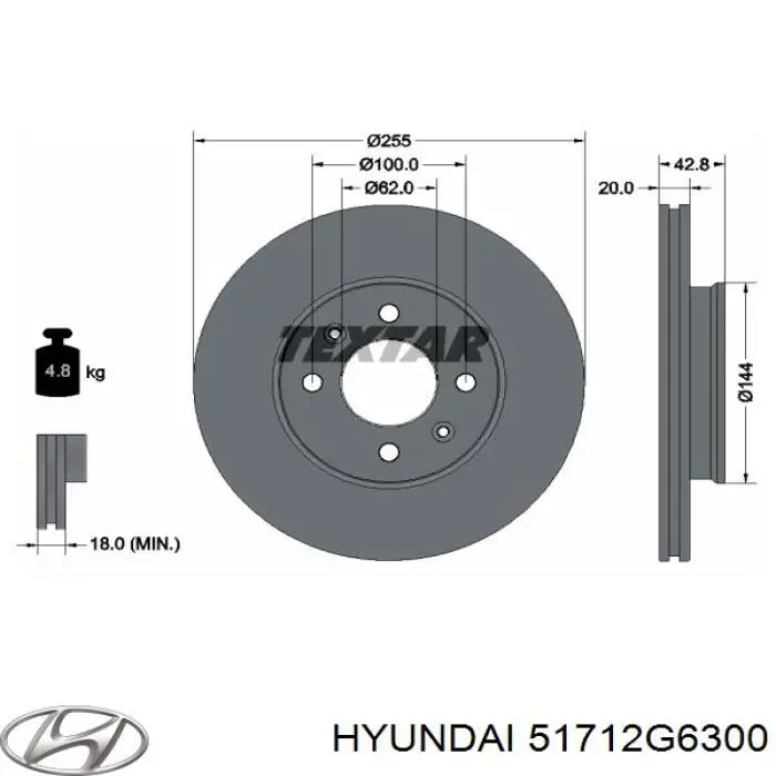 Frenos delanteros Hyundai/Kia 51712G6300 precio, desde 42,32 EUR