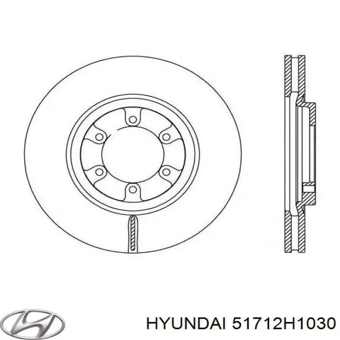 51712H1030 Hyundai/Kia Discos