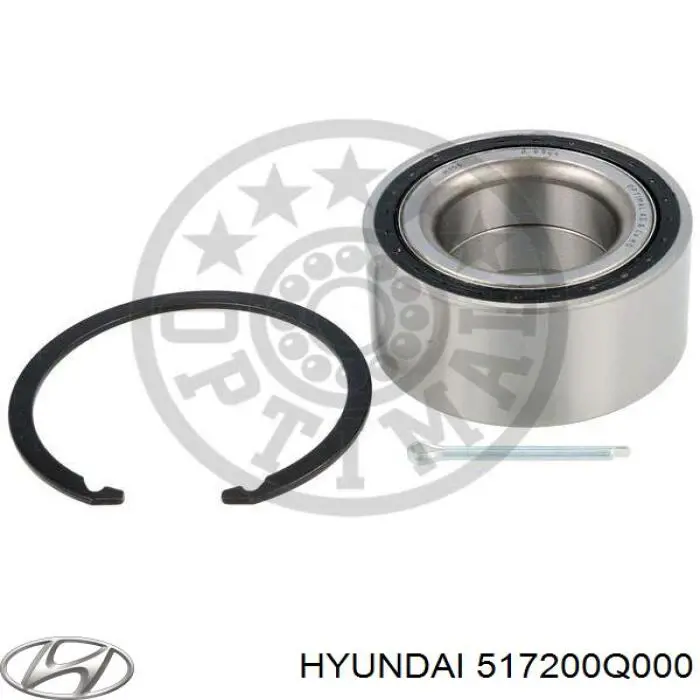 Cojinete de rueda delantero 517200Q000 Hyundai/Kia