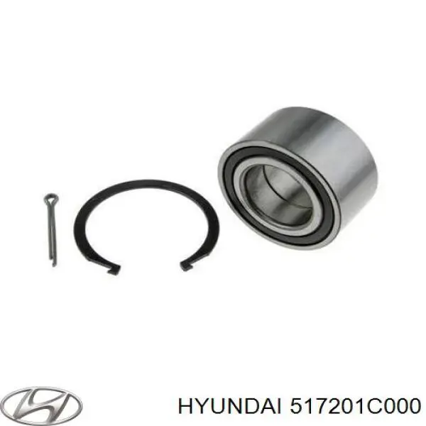 517201C000 Hyundai/Kia cojinete de rueda delantero