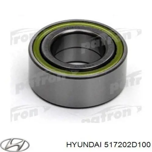 Cojinete de rueda delantero 517202D100 Hyundai/Kia