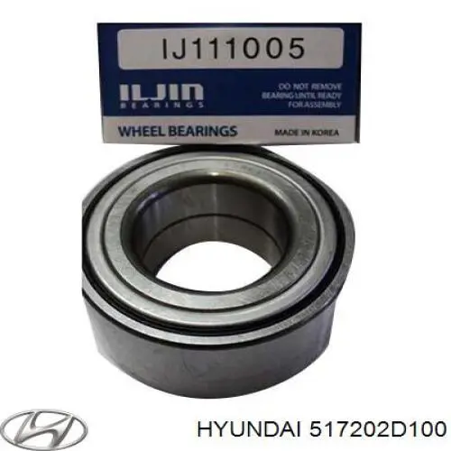 Rodamiento de rueda delantero Hyundai/Kia 517202D100