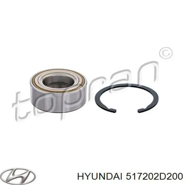 Rodamiento de rueda delantero Hyundai/Kia 517202D200