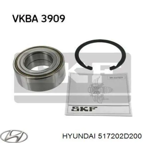 Cojinete de rueda delantero Hyundai/Kia 517202D200 precio, desde 31,03 EUR