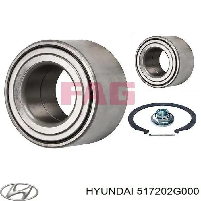 517202G000 Hyundai/Kia Rodamientos de rueda delantero