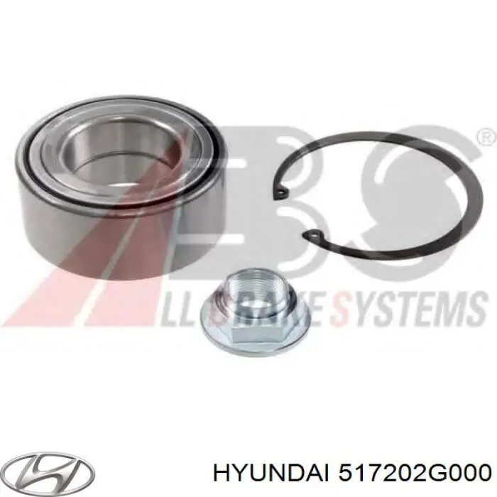 517202G000 Hyundai/Kia cojinete de rueda delantero