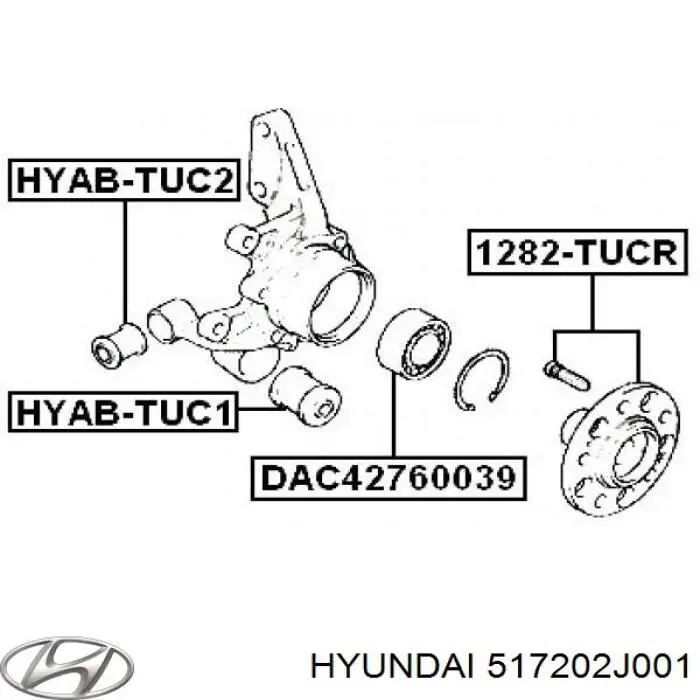 Comprar 517202J001 Hyundai/Kia Cojinete de rueda delantero