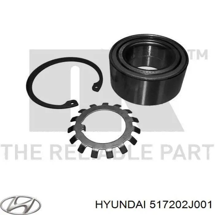 Rodamiento de rueda delantero Hyundai/Kia 517202J001