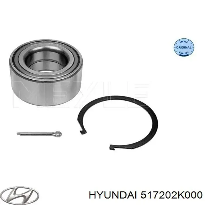 Rodamiento de rueda delantero Hyundai/Kia 517202K000
