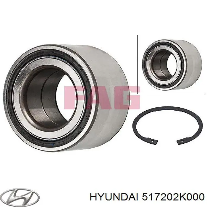 517202K000 Hyundai/Kia Rodamientos de rueda delantero
