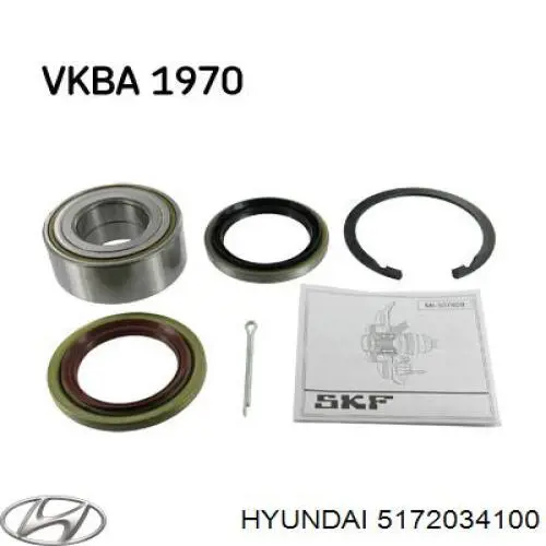 Cojinete de rueda delantero Hyundai/Kia 5172034100 precio, desde 22,32 EUR