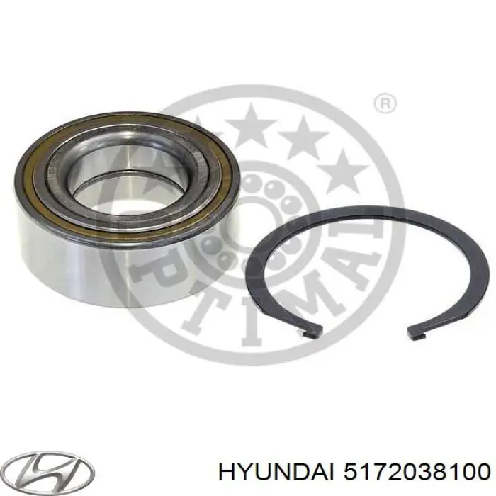 Cojinete de rueda delantero Hyundai/Kia 5172038100 precio, desde 31,03 EUR