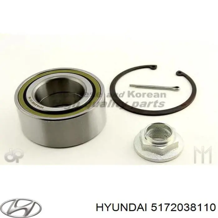 Cojinete de rueda delantero 5172038110 Hyundai/Kia