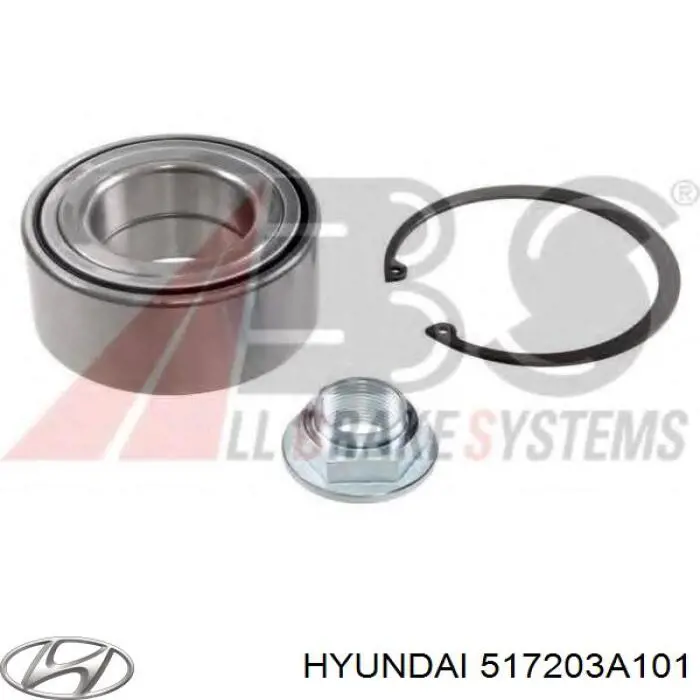 Cojinete de rueda delantero Hyundai/Kia 517203A101 precio, desde 38,99 EUR