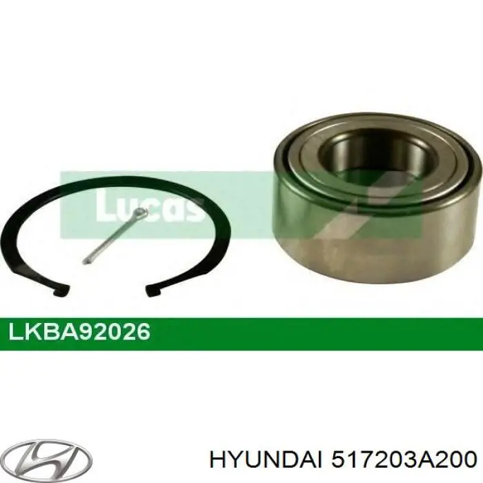 Cojinete de rueda delantero Hyundai/Kia 517203A200 precio, desde 37,51 EUR