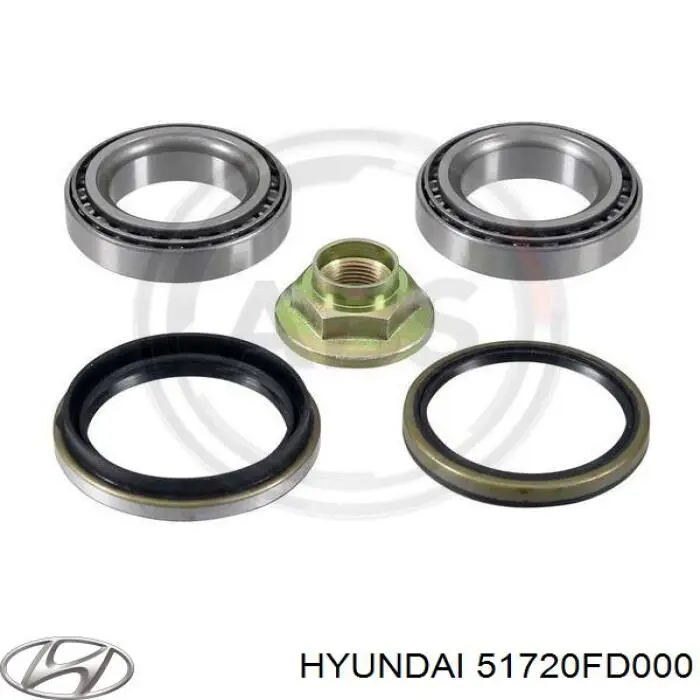 S51720FD000 Hyundai/Kia Rodamientos de rueda delantero