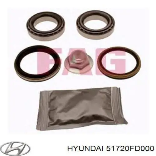 Cojinete de rueda delantero S51720FD000 Hyundai/Kia