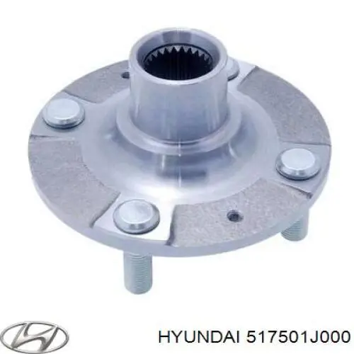 Cubo de rueda delantero HYUNDAI 517501J000