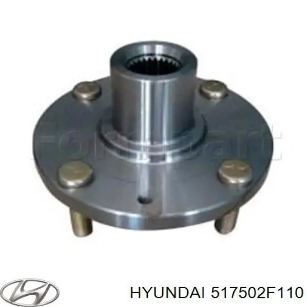 517502F110 Hyundai/Kia cubo de rueda delantero