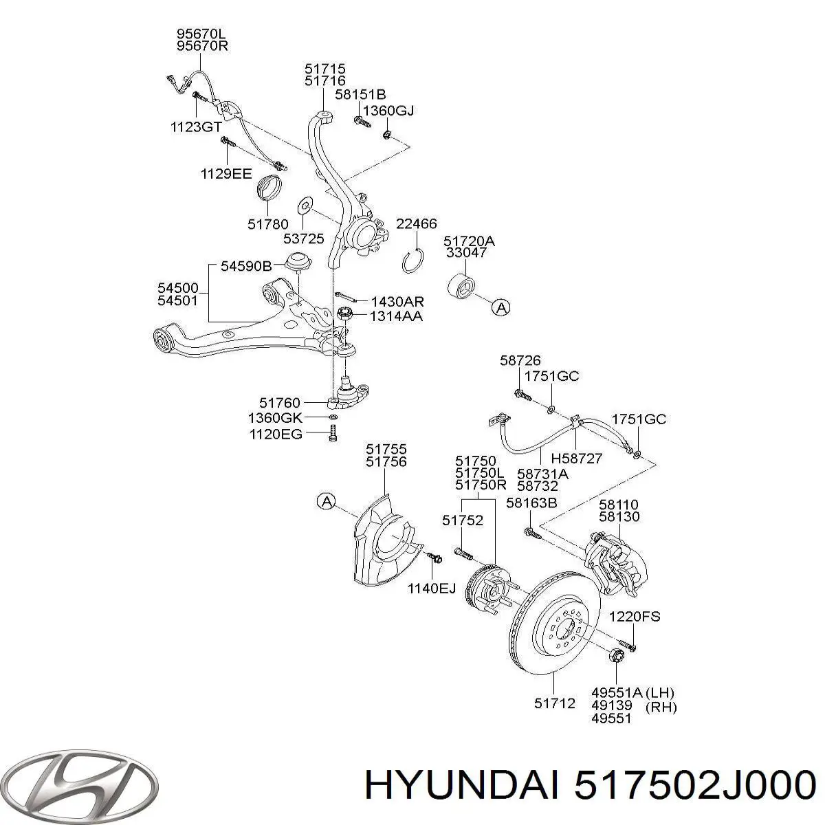 517502J000 Hyundai/Kia