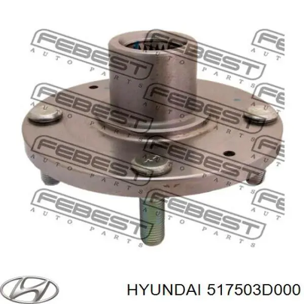 517503D000 Hyundai/Kia cubo de rueda delantero