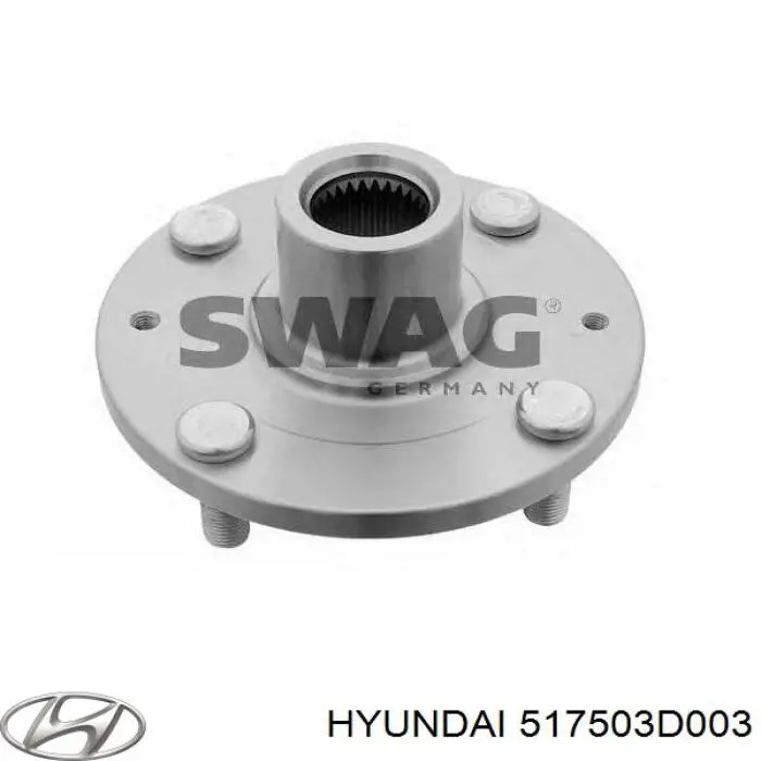 517503D003 Hyundai/Kia cubo de rueda delantero