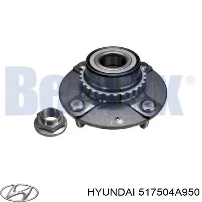 517504A950 Hyundai/Kia cubo de rueda delantero