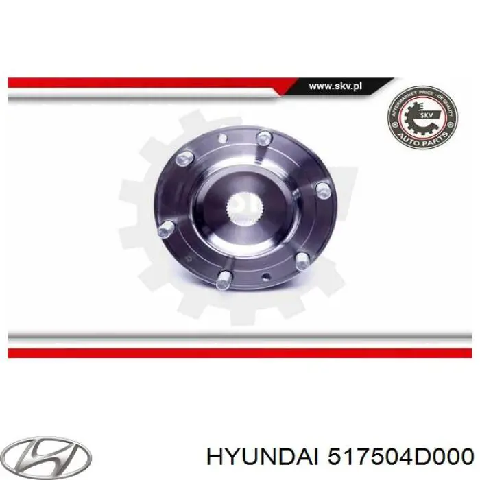 Buje de rueda delantero 517504D000 Hyundai/Kia