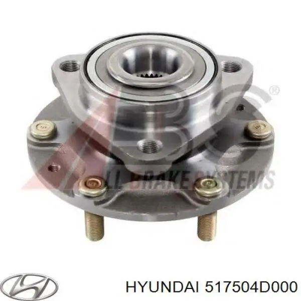 517504D000 Hyundai/Kia cubo de rueda delantero