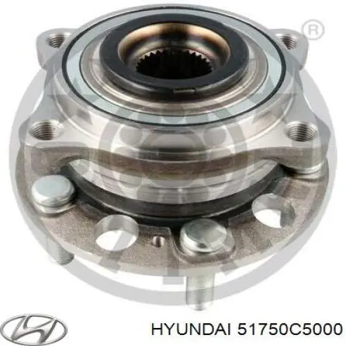 51750C5000 Hyundai/Kia cubo de rueda delantero