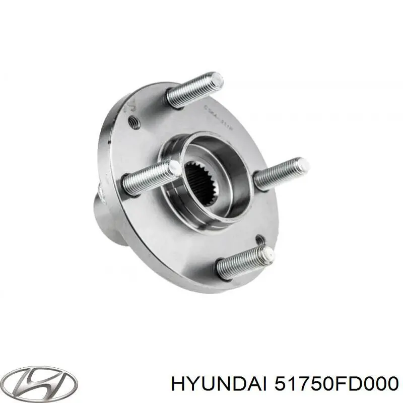 Buje de rueda delantero 51750FD000 Hyundai/Kia