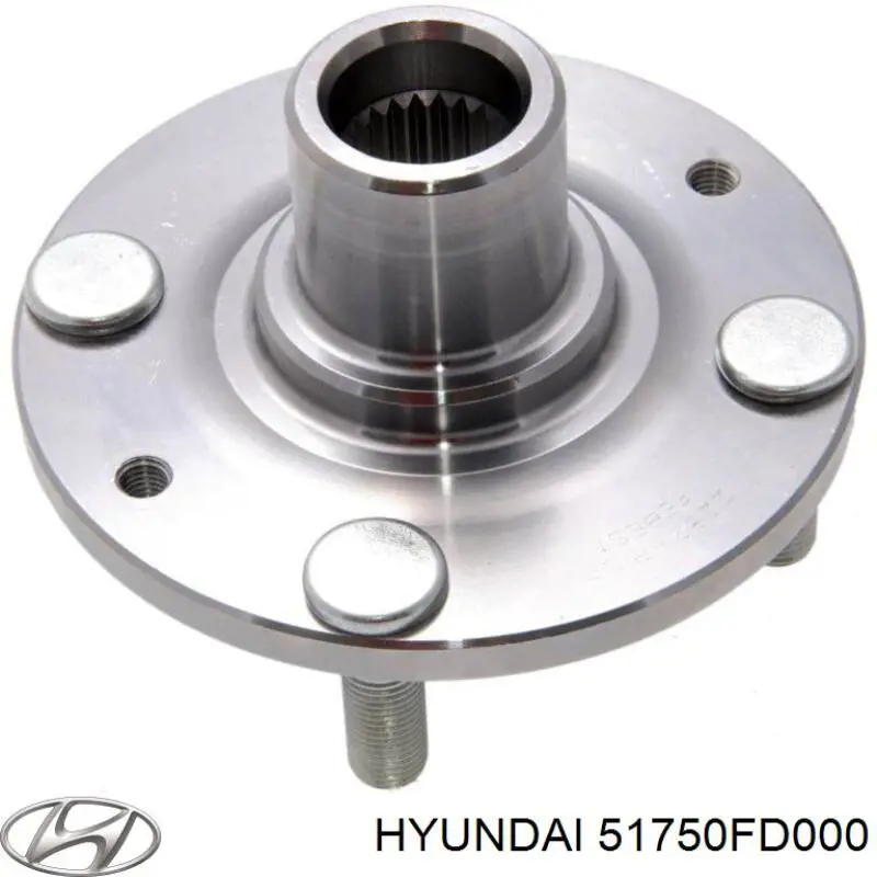 51750FD000 Hyundai/Kia cubo de rueda delantero