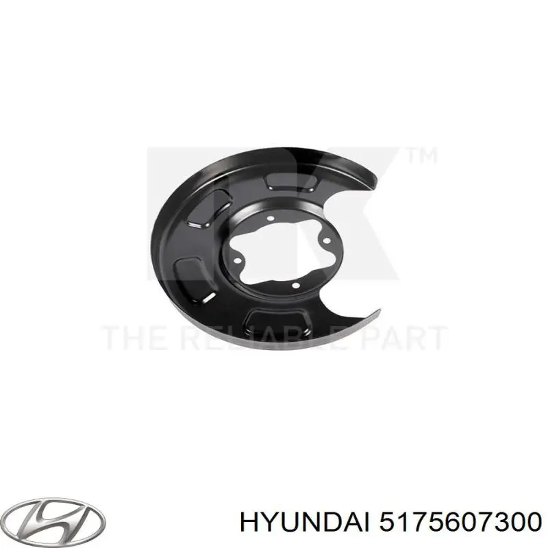 5175607300 Hyundai/Kia Protector de disco de freno delantero derecho