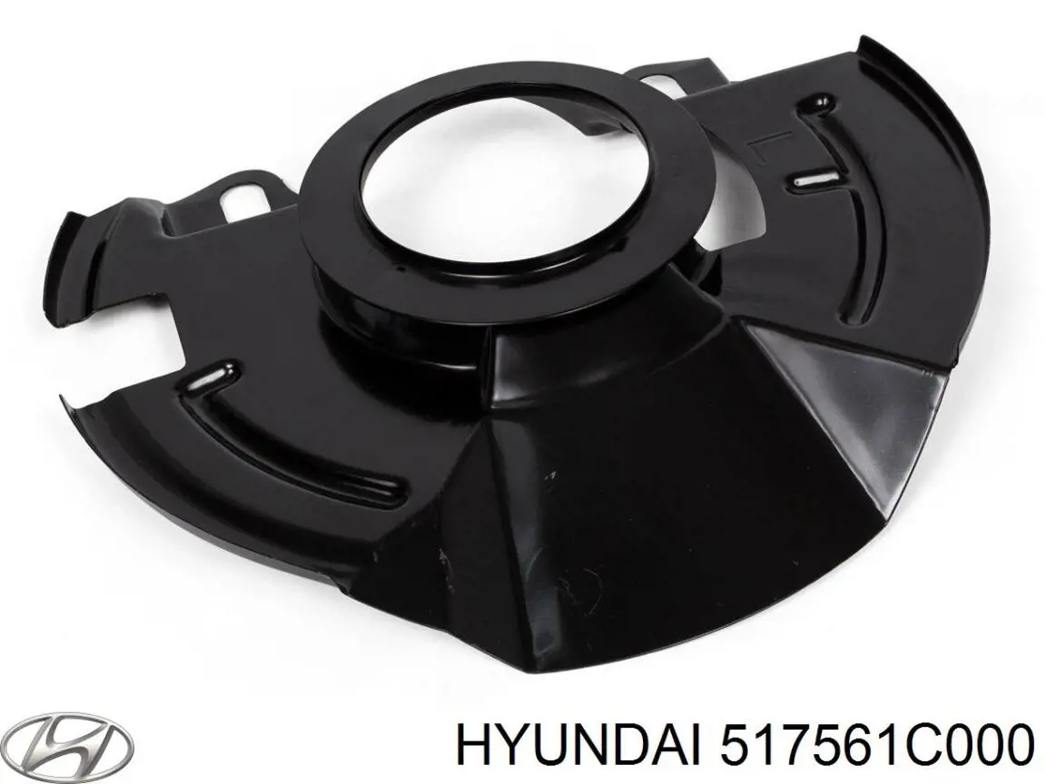 517561C000 Hyundai/Kia chapa protectora contra salpicaduras, disco de freno delantero derecho