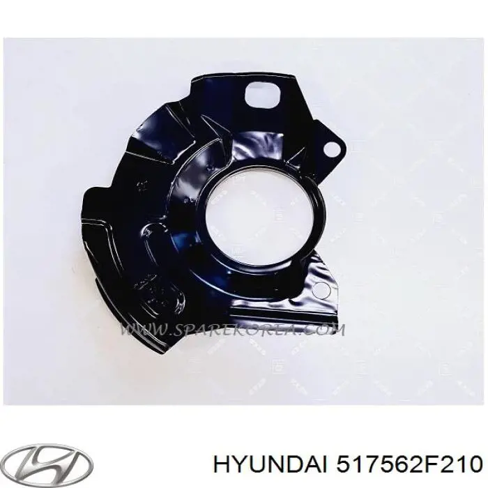 517562F210 Hyundai/Kia chapa protectora contra salpicaduras, disco de freno delantero derecho