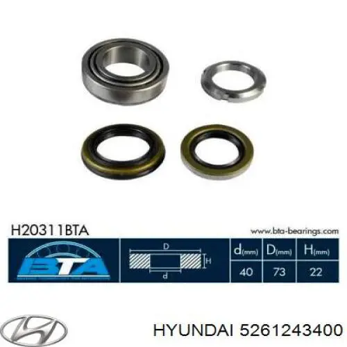 5261243400 Hyundai/Kia