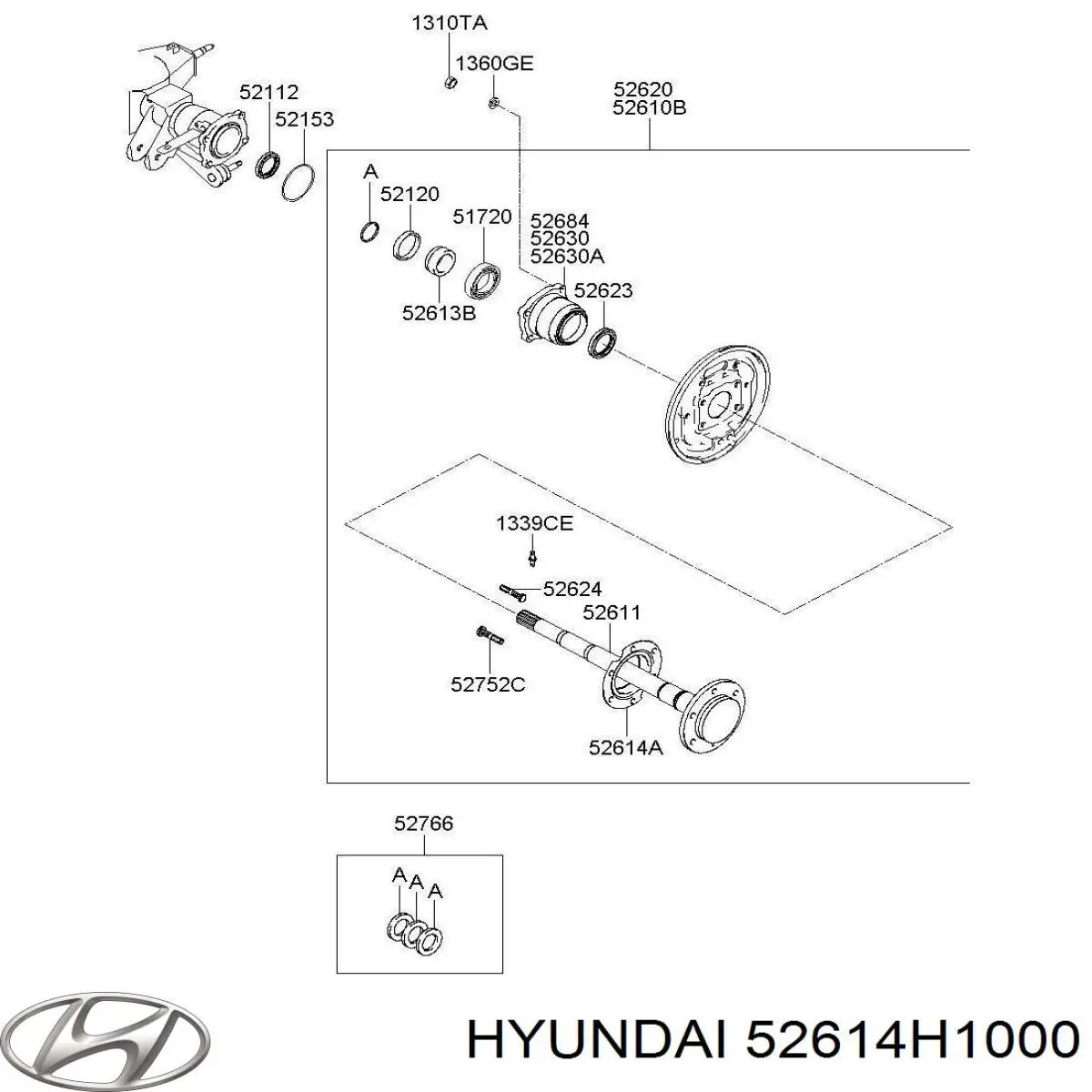 52614H1000 Hyundai/Kia