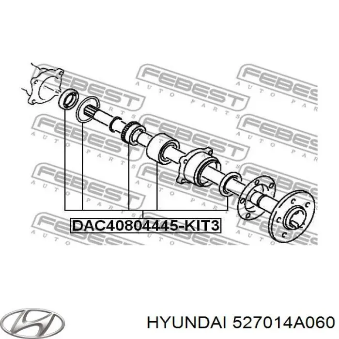 Cojinete de cubo delantero Hyundai/Kia 527014A060 precio, desde 38,52 EUR